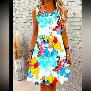 Disney’s Winnie  the Pooh and friends plus size womens dress NWT